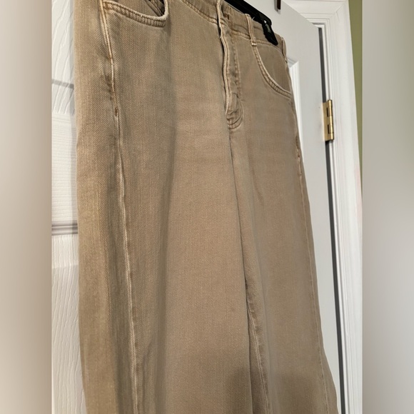 Anthropologie Pilcro The Adi Tan Pants with Raw Edge Hem Size 28 - Picture 4 of 12